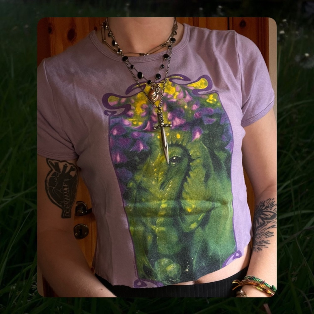 ✪✪✪ Purple Dragon Baby Tee